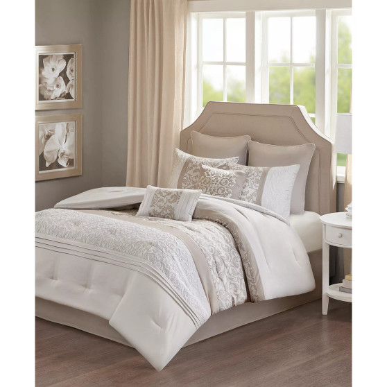 Ramsey Embroidered 8-Pc. Comforter Set, Queen