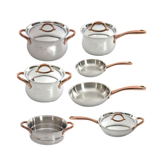 Ouro 18/10 Stainless Steel 11 Piece Cookware Set