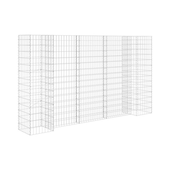 H-Shaped Gabion Planter Steel Wire 102.4"x15.7"x59.1"
