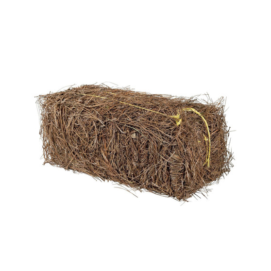 Long Leaf Pine Straw Bale, 12.5 Pounds