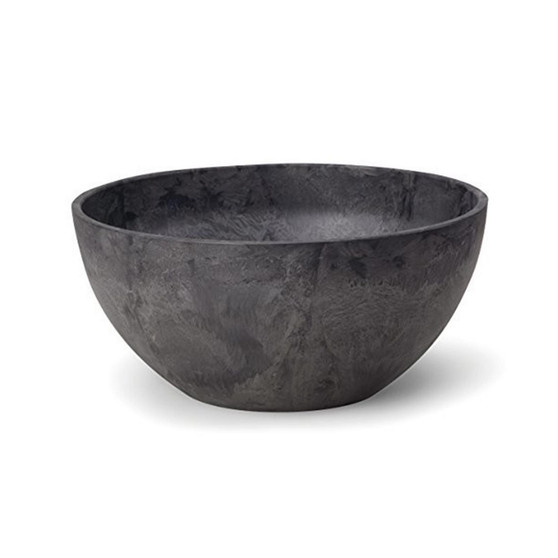 Napa Bowl Planter, Black, 10 Inch