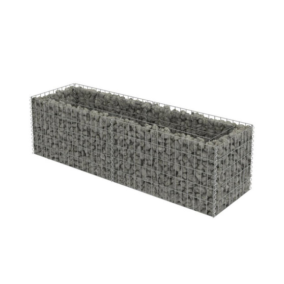 Gabion Raised Bed Galvanized Steel 70.9"x19.7"x19.7"