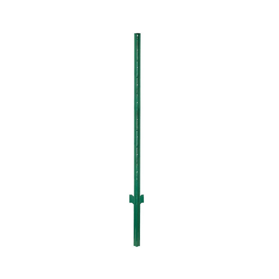 Light Duty Steel Fence Post, Green, 3 Feet Tall