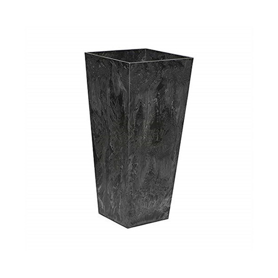 Artstone Ella Tall Square Planter Black 27.5 inch