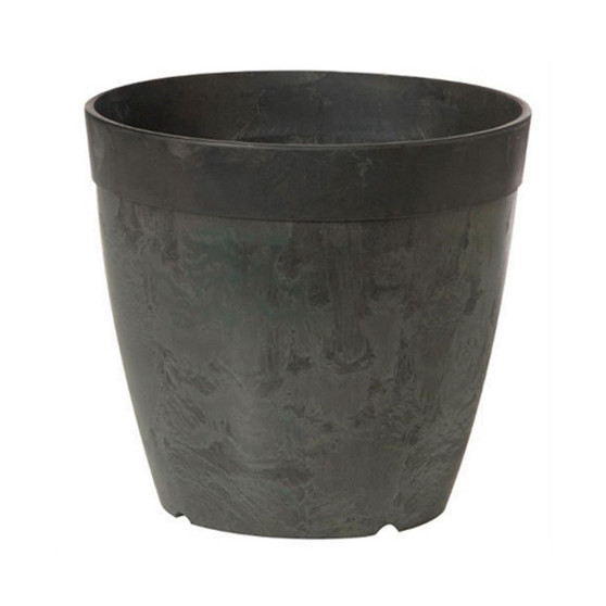 Artstone Dolce Round Planter Black 6 Inch