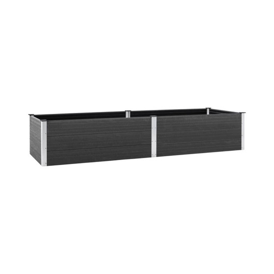 Garden Raised Bed 78.7"x39.4"x21.3" WPC Gray
