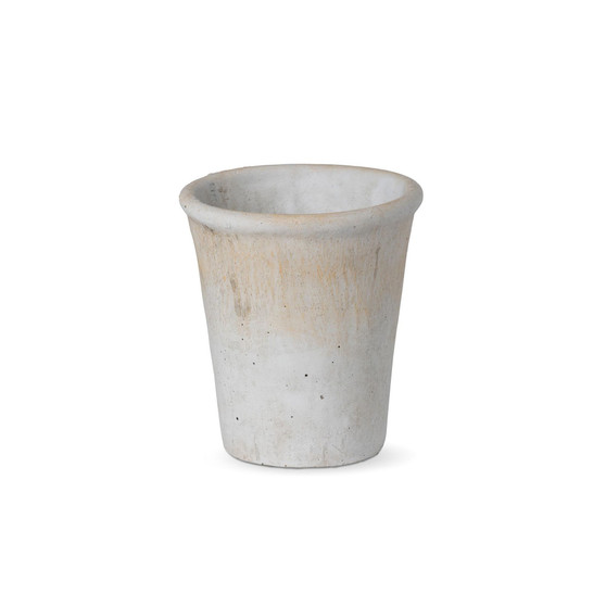 Distressed Concrete Pot Medium