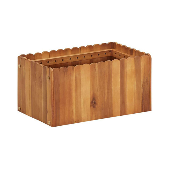 Garden Raised Bed 19.6"x11.8"x9.8" Solid Acacia Wood