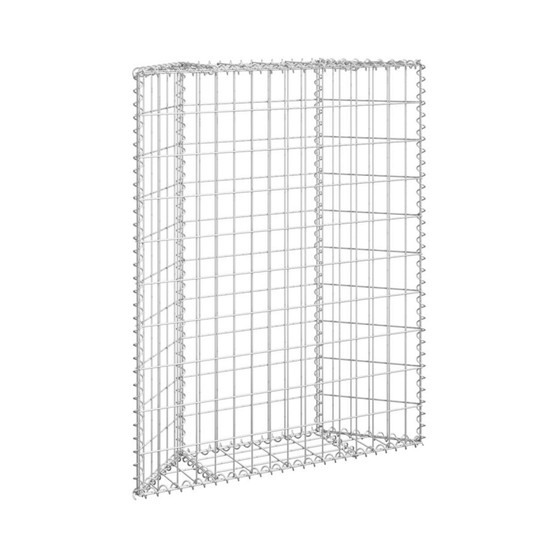 Trapezium Gabion Raised Bed Galvanized Steel 31.5"x7.9"x39.4"