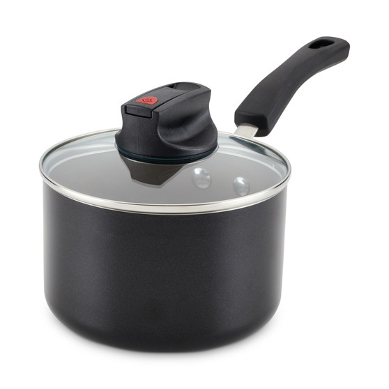 Smart Control Aluminum Nonstick 2-Qt. Saucepan & Lid