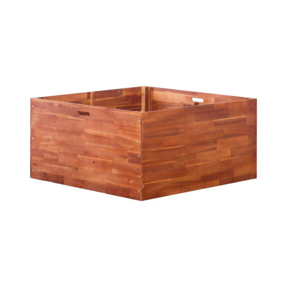 Garden Raised Bed Acacia Wood 39.4"x39.4"x19.7"