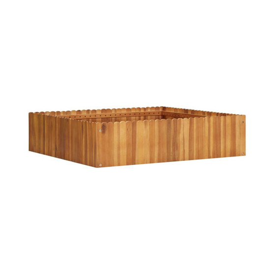 Garden Raised Bed 39.3"x39.3"x9.8" Solid Acacia Wood