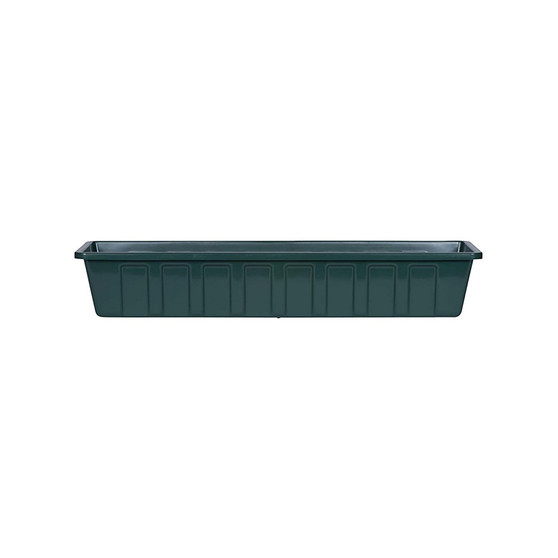 Polypro Plastic Hunter Green Flower Box Planter, 29.75 In