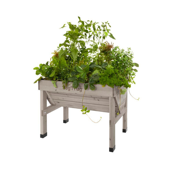 Small Classic Raised Bed Planter - Gray Wash (FSC 100%)