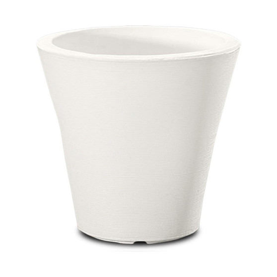 Madison DoubleWalled Planter 20" Alpine White
