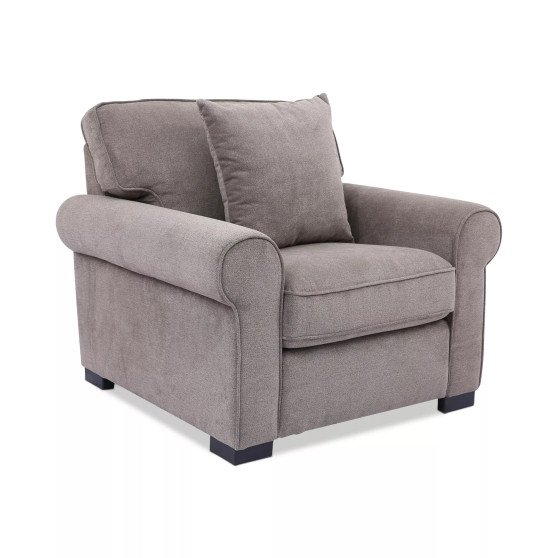 Ladlow 40" Fabric Roll Arm Chair, Created for Macy's