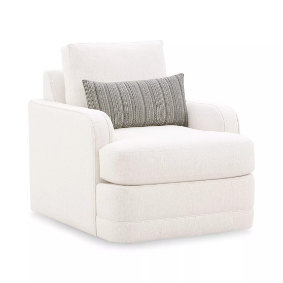 Kendrah 32" Fabric Swivel Chair, Created for Macy's