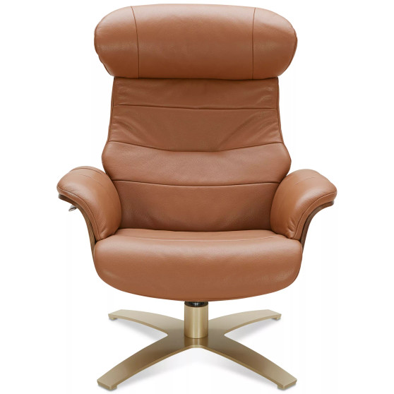Annaldo Leather Swivel Chair