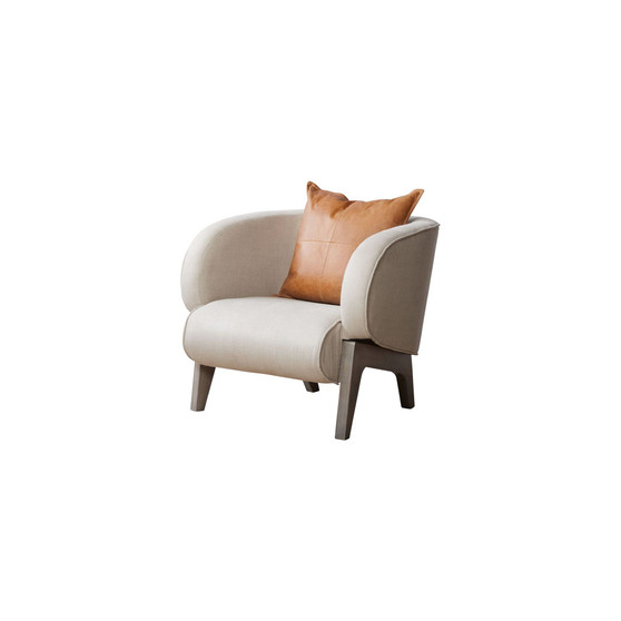 Accent Chair with Linen Upholstery
