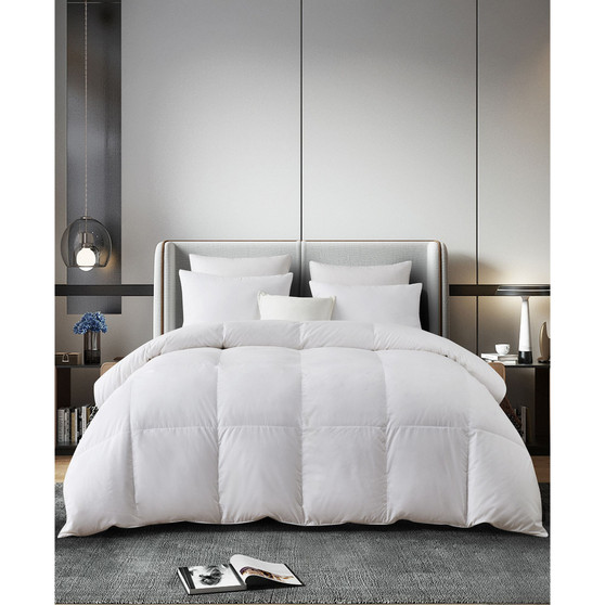 European White Down & Feather All Season Comforter, Twin