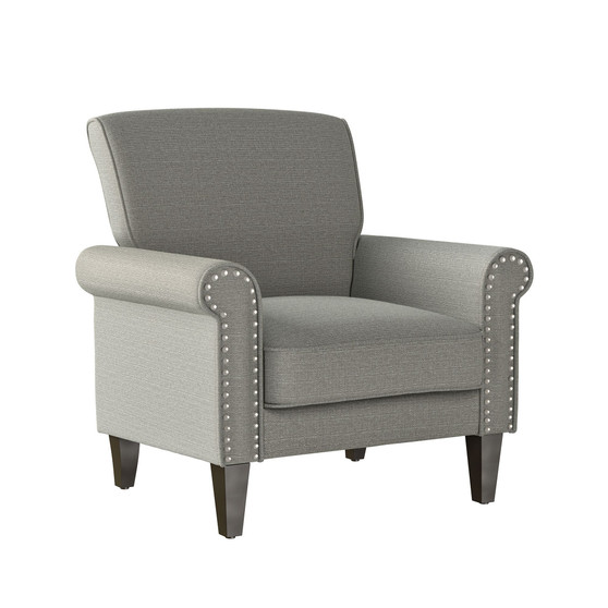 Janet Traditional Armchair with Nail Heads