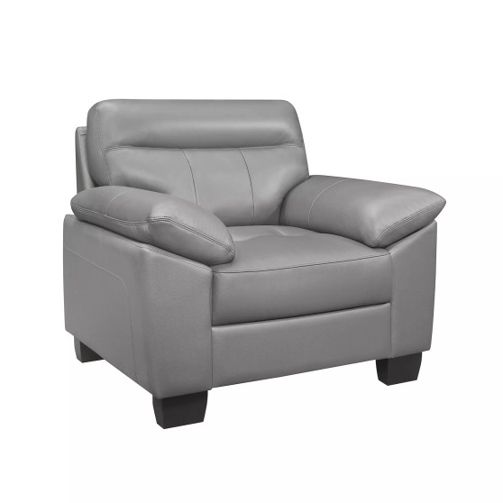White Label Croydon 42" Leather Accent Chair