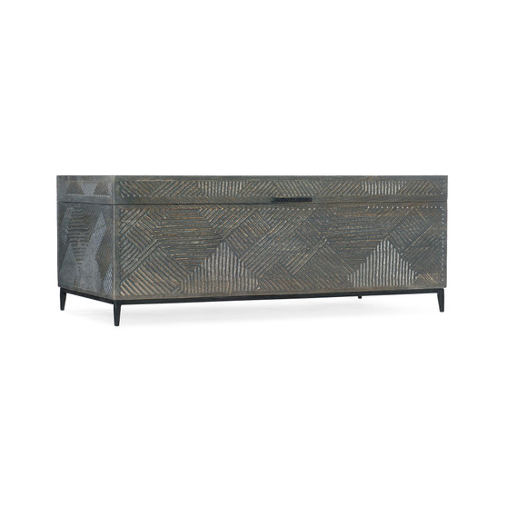 Commerce Market Carved Chest Cocktail Table
