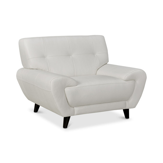 Lanz 45" Leather Chair, Created for Macy's
