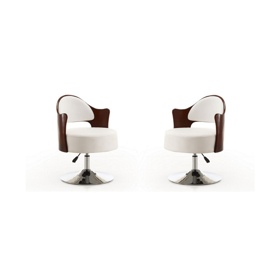 Bopper Adjustable Height Swivel Accent Chair, Set of 2