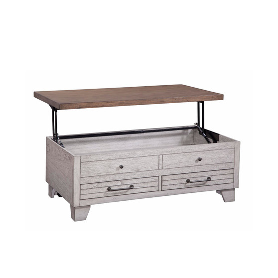 Bear Creek 46" Wooden Lift Top Cocktail Table