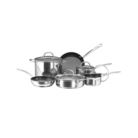 Millennium Stainless Steel Nonstick 10-Pc. Cookware Set