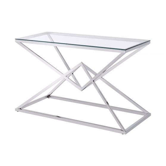 Triala Glass Top Console Table