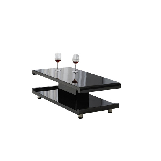 La Casa Modern Euro Coffee Table with Remote LED Light