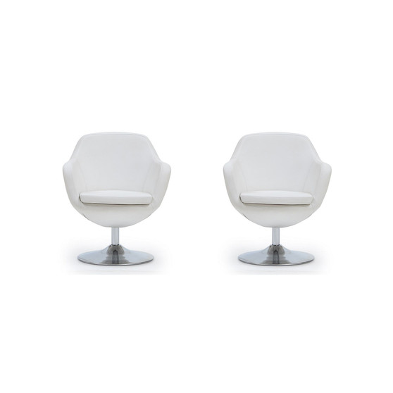 Caisson Swivel Accent Chair, Set of 2