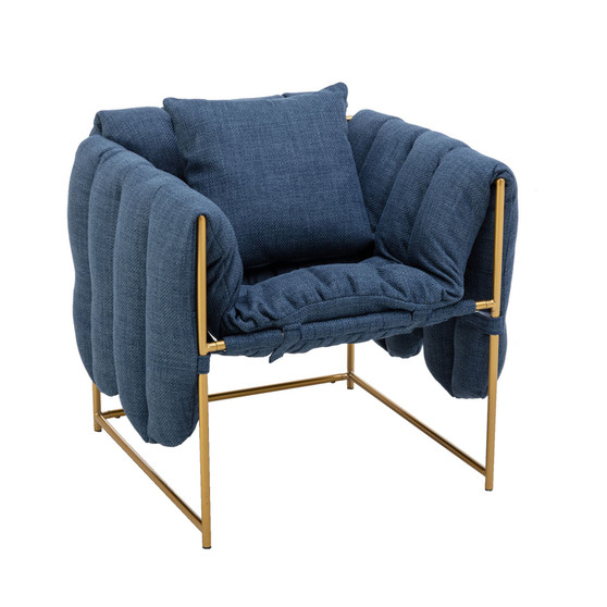 Accent Chair, leisure single sofa with metal frame