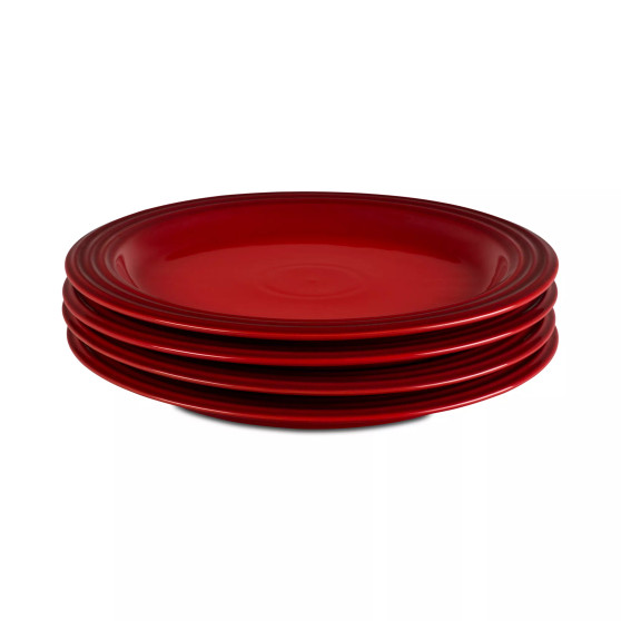 4 Piece 10.5" Stoneware Dinner Plate Set