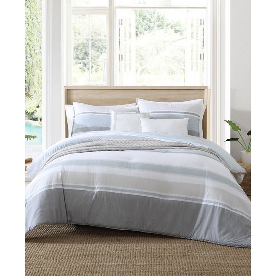 Eastport Reversible 5-Piece Comforter Bonus Set, Full/Queen