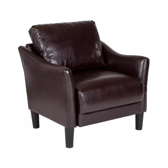 Living Room Slanted Arm Chair Single Seat Couch