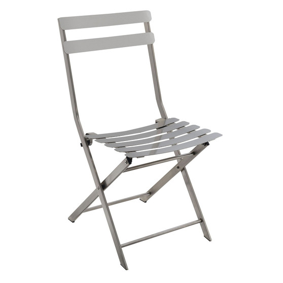 CLOSEOUT Mina Stainless Steel Folding Chair (Set of 2)