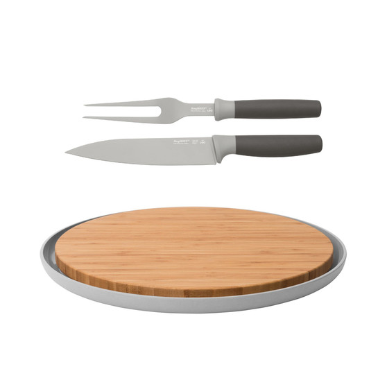 Leo Collection 3-Pc. Carving and Cutting Board Set