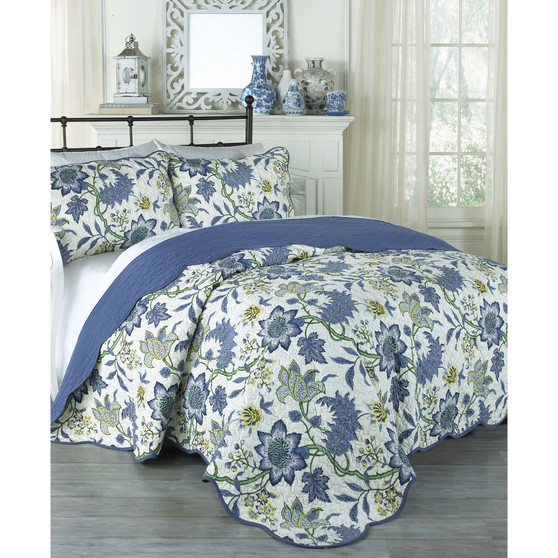 3 Piece Traditions Maldives Quilt Set, Full/Queen
