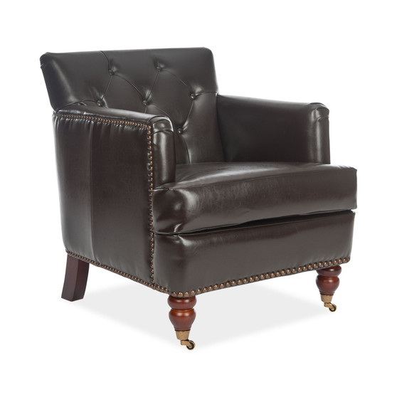 Amsterdam Faux Leather Tufted Chair