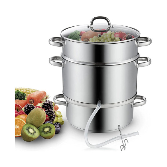 Fruit Juicer Canning Extractor Steamer, 11-Quart