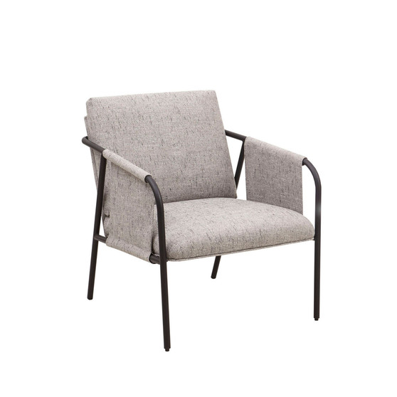 Ryan 36" Wide Metal Frame Armed Accent Chair