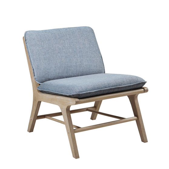 Melbourne 25" Wide Solid Wood Frame Armless Accent Chair