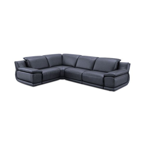 Daisley 4-Pc. Leather "L" Shaped Sectional Sofa with 2 Power Recliners