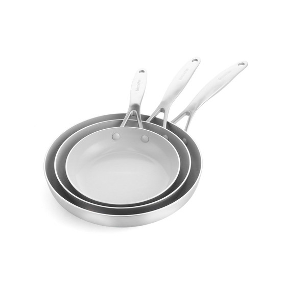 Venice Pro Ceramic Nonstick 8", 9.5", and 12" Frypan Set