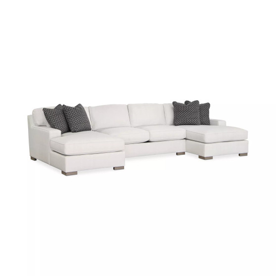 CLOSEOUT! Doverly 3-Pc. Fabric Double Chaise Sofa, Created for Macy's