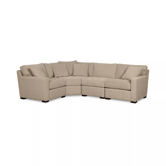 Radley Fabric 4-Piece Sectional Sofa, Created for Macy's