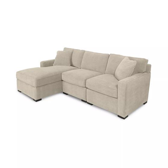 Radley 3-Piece Fabric Chaise Sectional Sofa, Created for Macy's